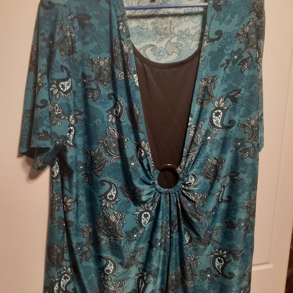 NWOT - George Classics Paisley Top - Picture 1 of 7